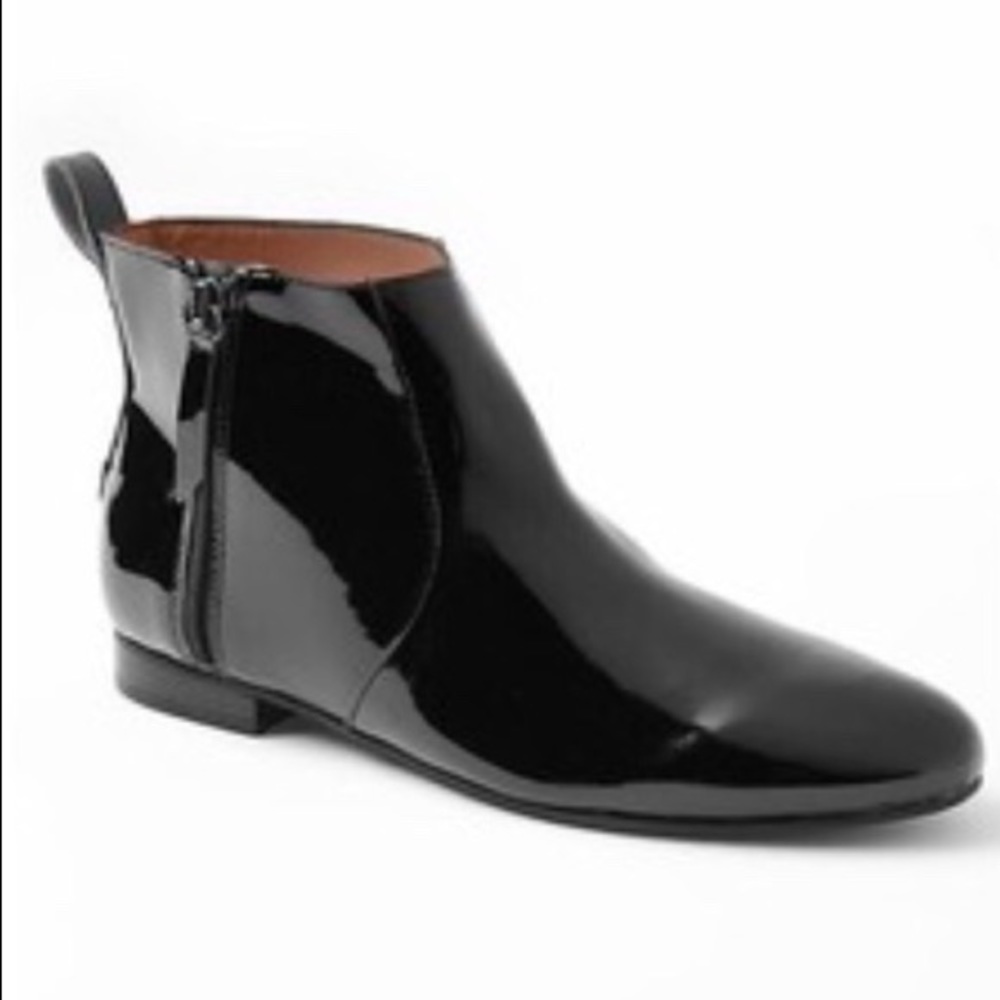 Patent Ankle Bootie